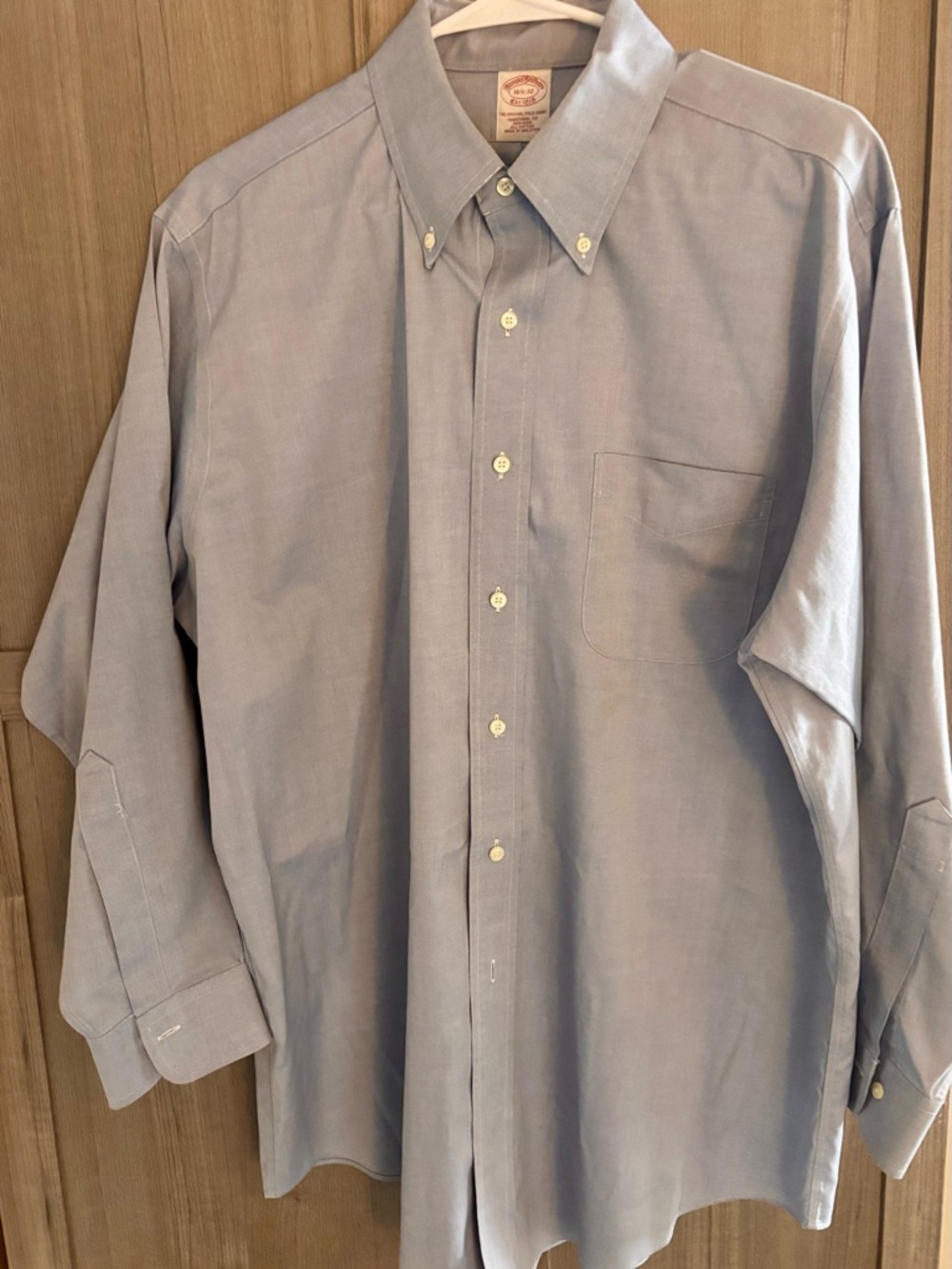 Brooks Brothers Light Blue Oxford Button-Down Dress Shirt